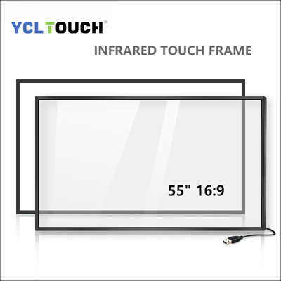 YCLTOUCH διαλογικό ανοικτό πλαίσιο υψηλής ακρίβειας πλαισίων αφής 55 ίντσας υπέρυθρο